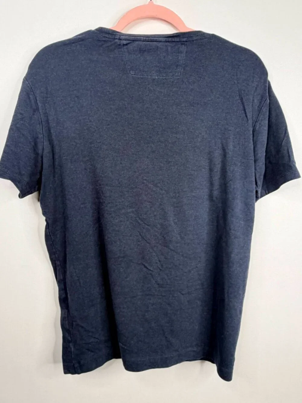 2/$30 Banana Republic Luxuy-Touch Crew-Neck T-Shirt Preppy Navy Medium #A2544